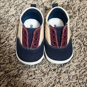 Old Navy Navy and Burgundy Kids Sneakers